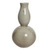 Βάζο διακοσμητικό κεραμικό μπεζ 19.5x19.5x33cm