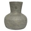 Βάζο διακοσμητικό terracotta αντικέ χρυσό 29x29x27cm