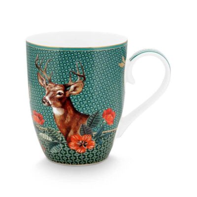 Κούπα 350ml Deer Winter Wonderland πορσελάνινη σκούρο μπλε/πολύχρωμη Pip Studio 51002331