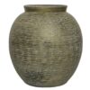 Βάζο διακοσμητικό terracotta αντικέ χρυσό 28x28x30cm