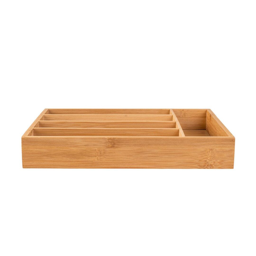 Θήκη συρταριού για μαχαιροπίρουνα Essentials 5 θέσεων bamboo 33x23x4.5cm Estia 01-13028