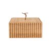 Κουτί αποθήκευσης και οργάνωσης μπάνιου bamboo essentials 15x15x7cm Estia 02-13103