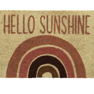 Πατάκι πόρτας/εισόδου Hello Sunshine ροζ 60x40x1.5cm