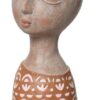 Κασπώ γυναικεία φιγούρα polyresin terracotta 14.8x15.6x28cm