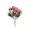 Μπουκέτο λουλουδιών pl ροζ/μωβ Υ28cm Inart 3-85-397-0022