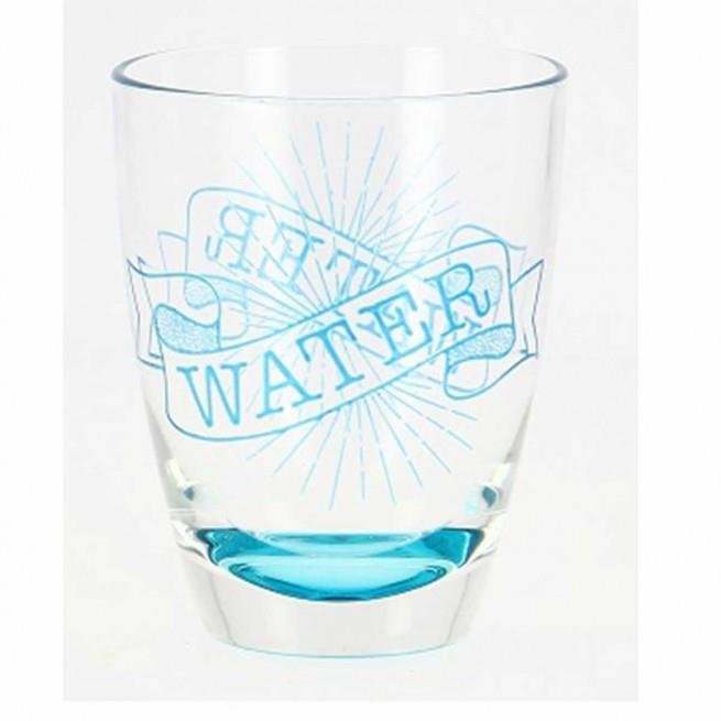 S/3 Ποτήρια νερού Enjoy Water 310ml γυάλινα διάφανα/μπλε Cerve Μ76910