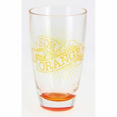 S/3 Ποτήρια νερού Enjoy Orange 370ml γυάλινα διάφανα/πορτοκαλί Cerve Μ77010