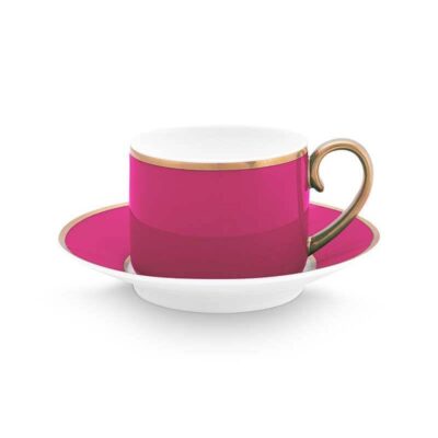 Φλιτζάνι espresso Pip Chique πορσελάνινο ροζ/χρυσό 120ml Pip Studio 51004156
