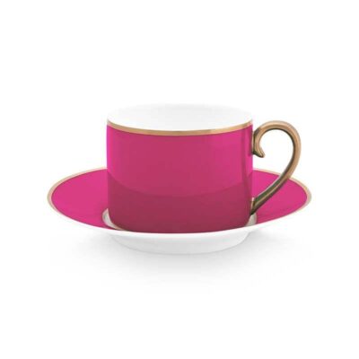 Φλιτζάνι cappuccino Pip Chique πορσελάνινο ροζ/χρυσό 220ml Pip Studio 51004157
