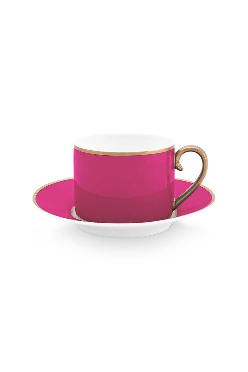 Φλιτζάνι cappuccino Pip Chique πορσελάνινο ροζ/χρυσό 220ml Pip Studio 51004157