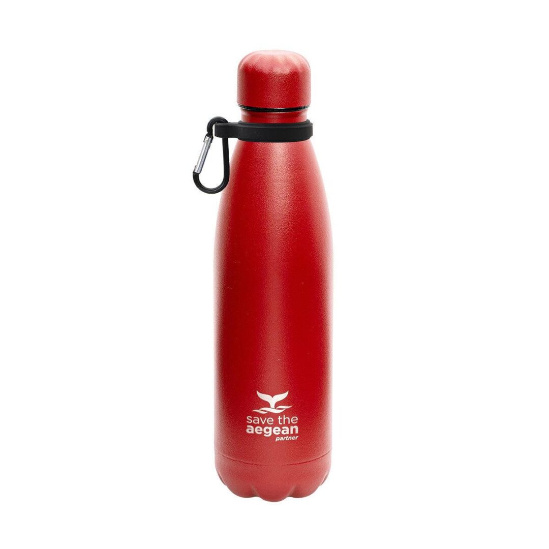 Θερμός Travel Flask Save the Aegean 500ml κόκκινο ματ Estia 01-8543
