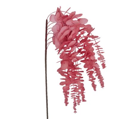 Κλαδί διακοσμητικό με λουλούδια ροζ Υ110cm