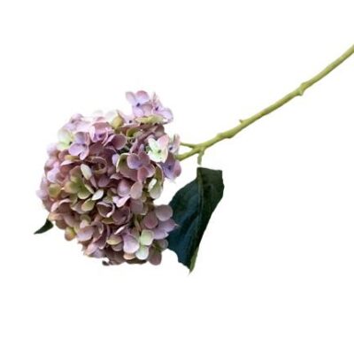 Διακοσμητικό λουλούδι ορτανσία υφασμάτινο ροζ 52cm