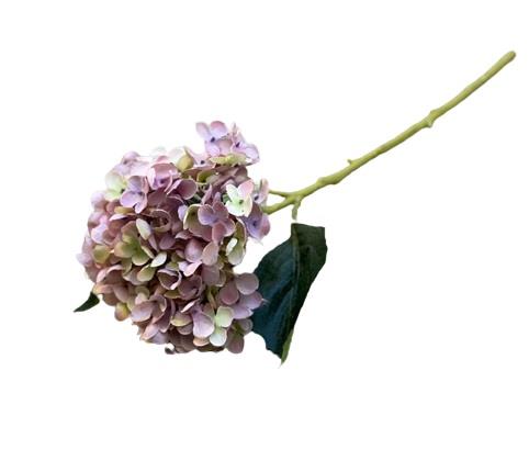Διακοσμητικό λουλούδι ορτανσία υφασμάτινο ροζ 52cm