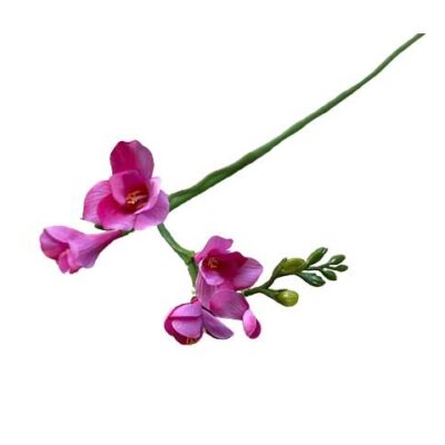 Διακοσμητικό λουλούδι φρέζες υφασμάτινο ροζ 65cm