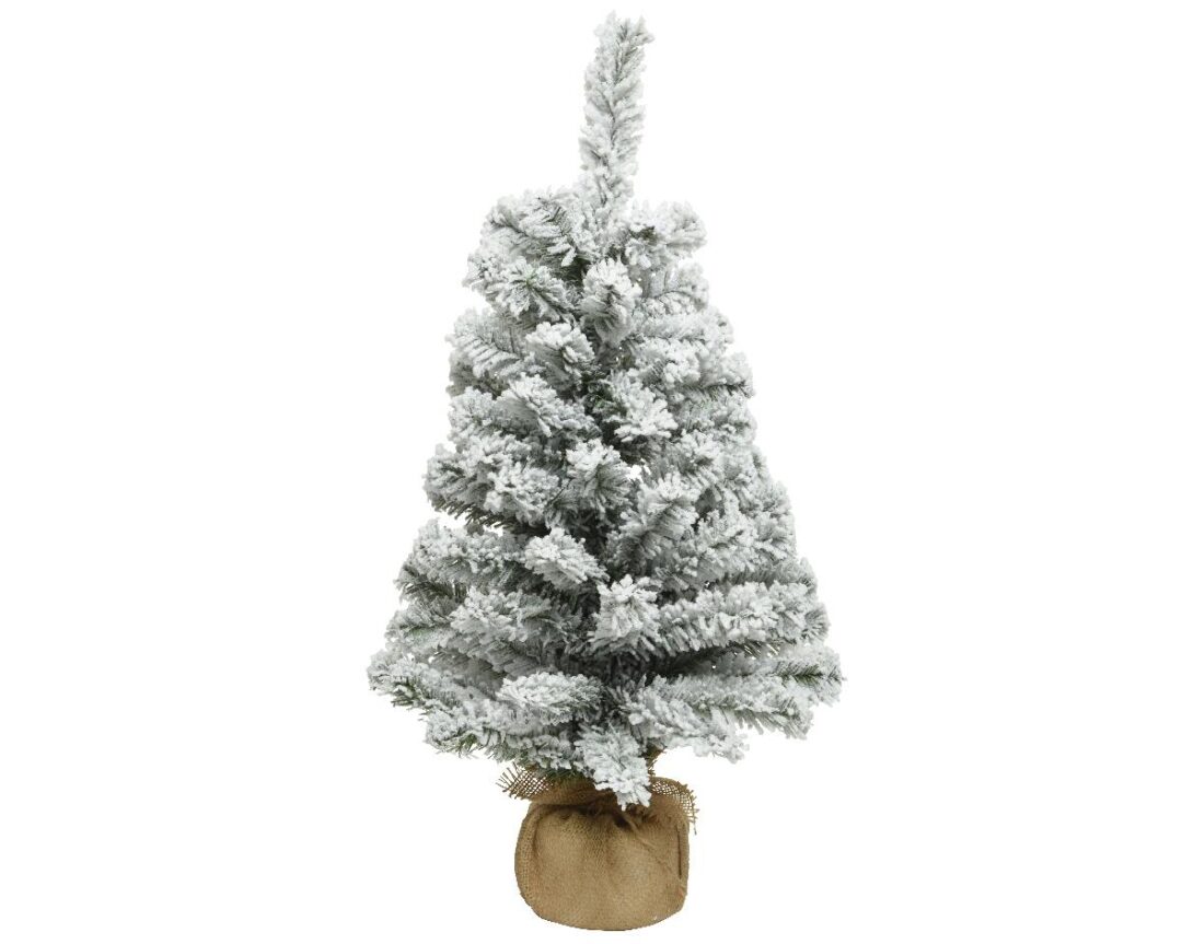 Δέντρο χριστουγεννιάτικο χιονισμένο πράσινο/λευκό Δ41x75cm