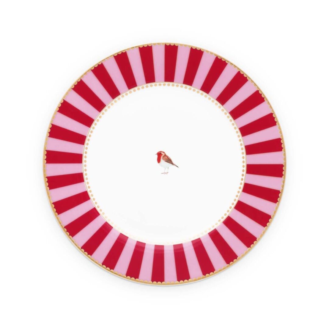 Πιάτο Love Birds πορσελάνινο κόκκινο 21cm Pip Studio 51001026