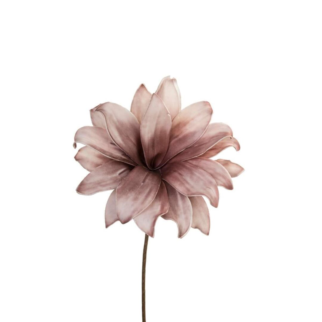 Λουλούδι διακοσμητικό ροζ/λευκό Υ60cm