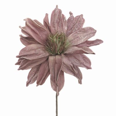 Λουλούδι διακοσμητικό ροζ/πράσινο Υ80cm