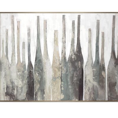 Πίνακας μοντέρνος Bottles γκρι 100x70cm