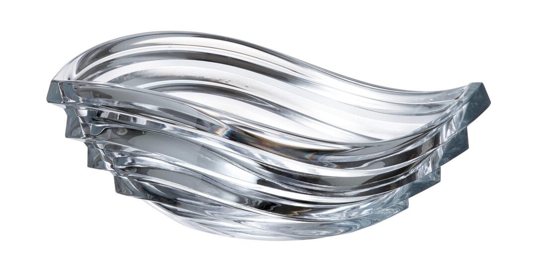 Κουπ κρυστάλλινη διάφανη Wave 22cm Bohemia