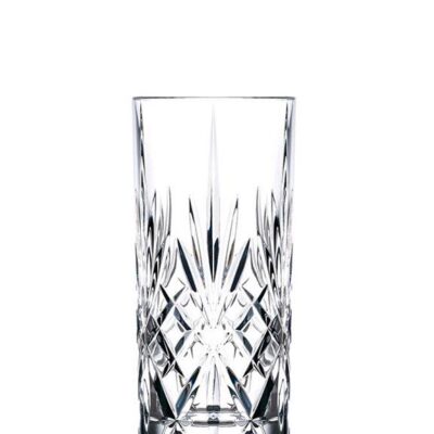 S/6 Ποτήρι σωλήνας Melodia κρυστάλλινο διάφανο 360ml RCR