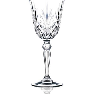 S/6 Ποτήρι νερού με πόδι Melodia κρυστάλλινο διάφανο 270ml RCR